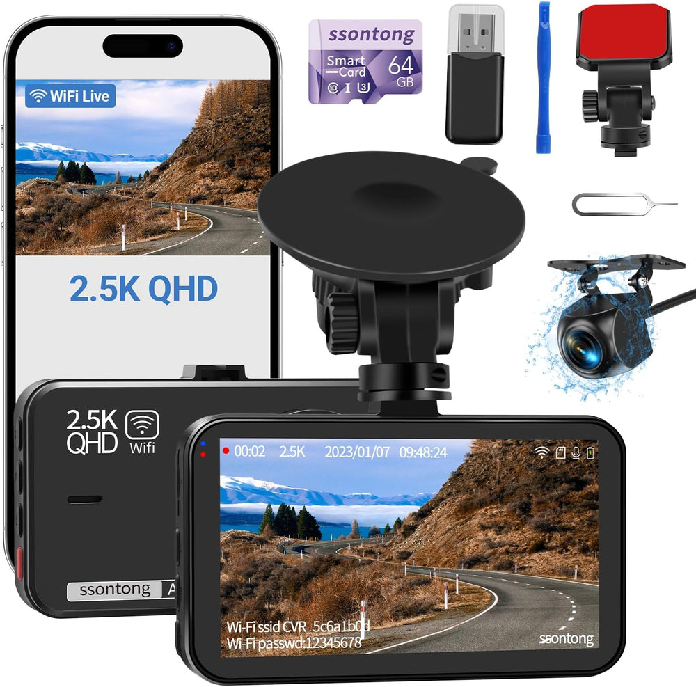 Dash Cam Front and Rear Dashcam Wifi App