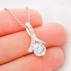 Daughter Necklace From Mom Gifts Dad Sterling Interlocking