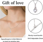 Daughter Necklace From Mom Gifts Dad Sterling Interlocking