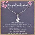 Daughter Necklace From Mom Gifts Dad Sterling Interlocking