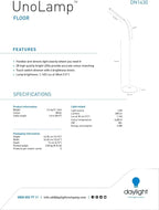 LED Desk Lamp 6 000K Table