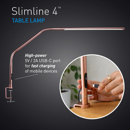 4 LED Table Lamp in Rose 6 000K