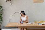 Daylight Slimline 4 LED Table Lamp in Rose