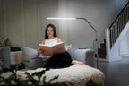 Daylight Slimline 4 LED Table Lamp in Rose