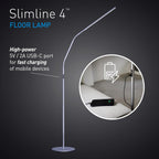 Daylight Slimline 4 LED Table Lamp in Rose