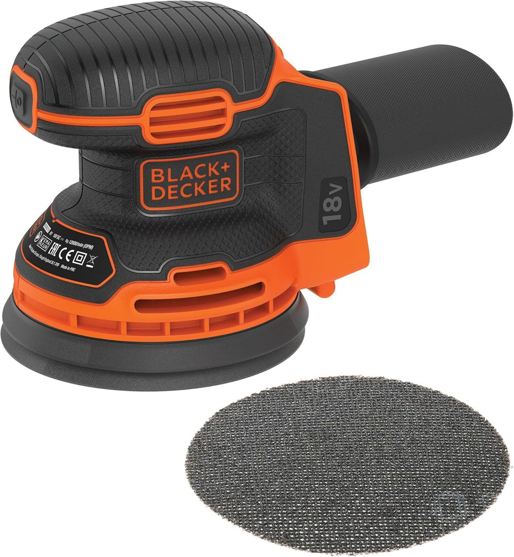 +decker Cordless Random Orbit Sander 18V Bare Unit