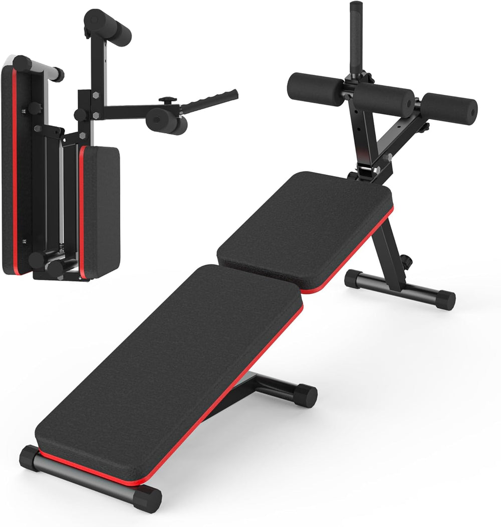 Decline Flat Bench Foldable -Gear Adjustment Full Body