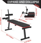 Decline Flat Bench Foldable -Gear Adjustment Full Body