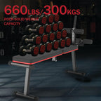 Decline Flat Bench Foldable -Gear Adjustment Full Body