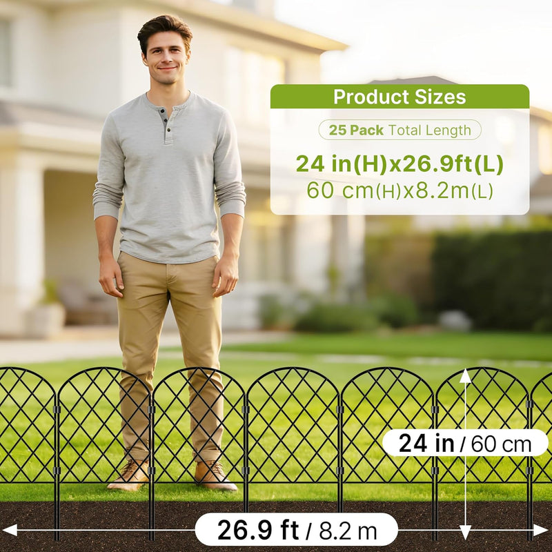 Decorative Garden Fence 61CM H X 33CM W
