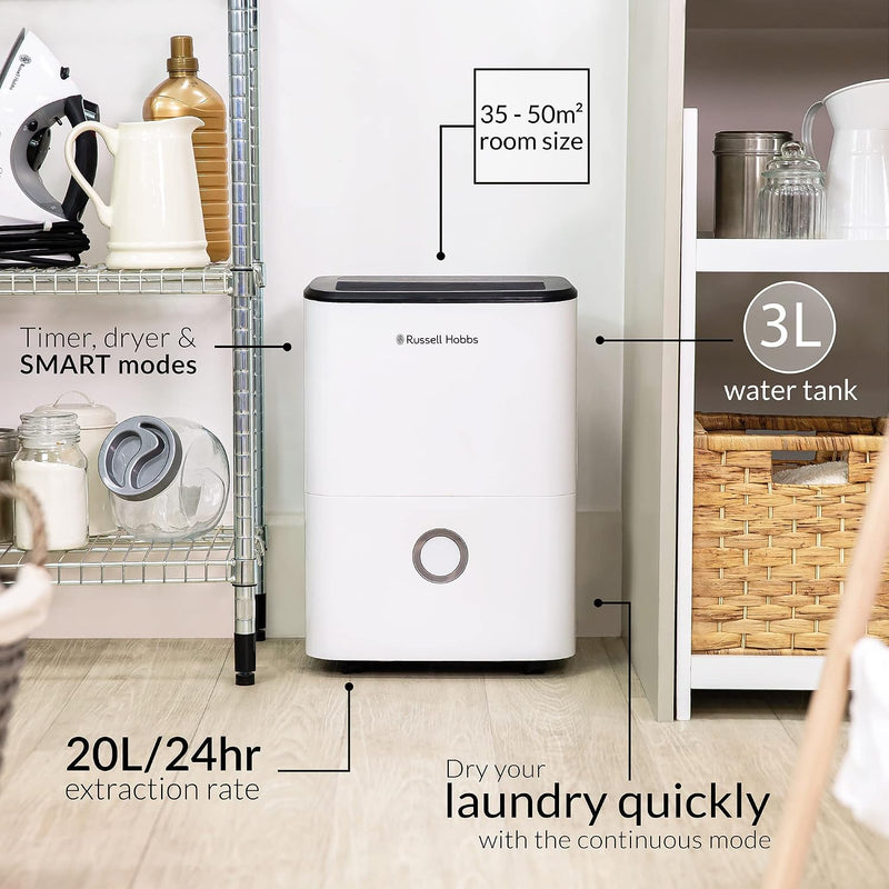 Dehumidifier 20 Litre Day for Damp Mould Moisture