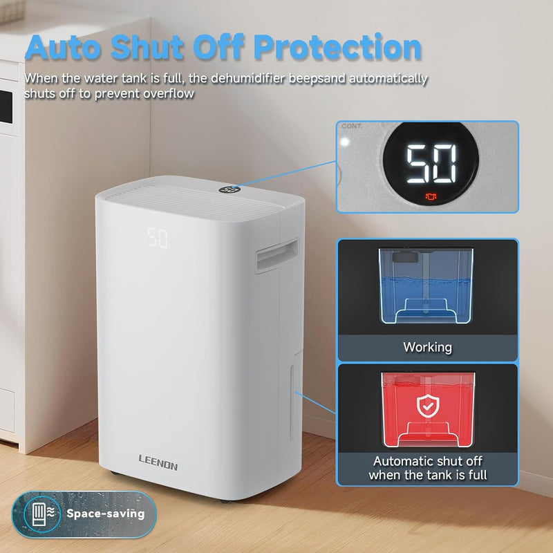 Dehumidifier 25L Day Dehumidifiers for Home with Dry