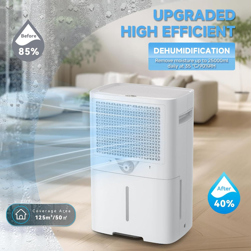 Dehumidifier 25L Day Dehumidifiers for Home with Dry