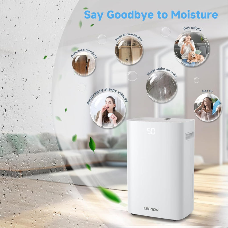 Dehumidifier 25L Day Dehumidifiers for Home with Dry