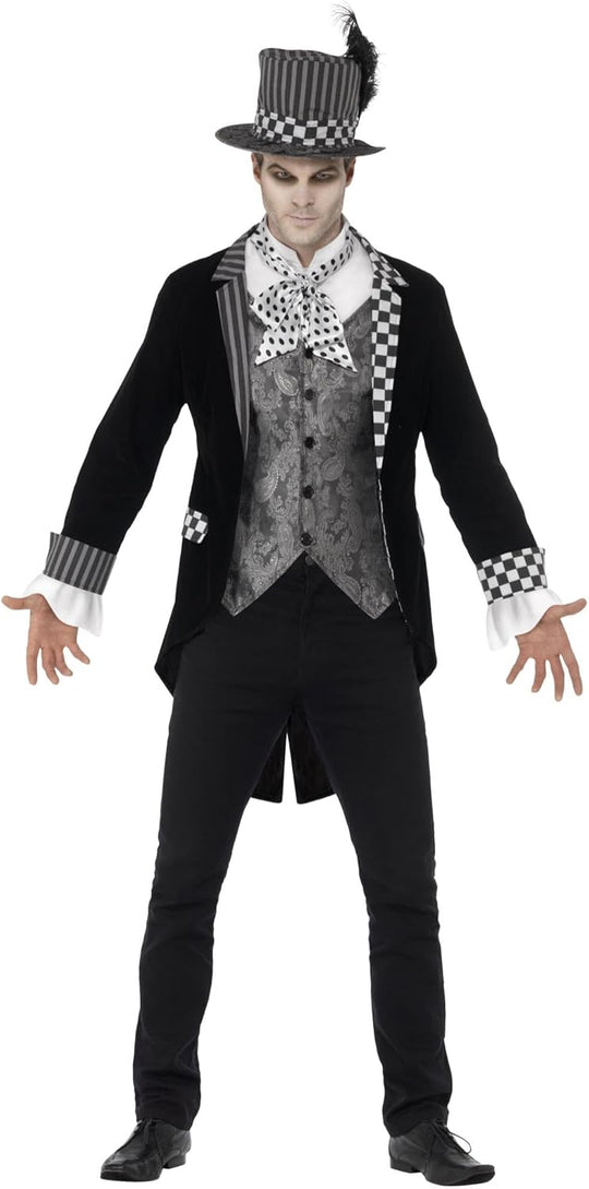 Deluxe Dark Hatter Costume with Jacket Mock Shirt