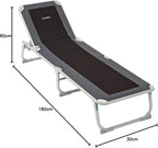 Deluxe Foldable Sun Lounger for Garden Or Camping