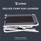 Deluxe Foldable Sun Lounger for Garden Or Camping
