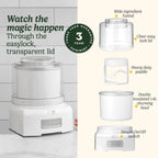 Deluxe Ice Maker Frozen Yogurt Sorbet Homemade Desserts