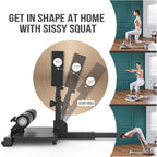 Deluxe Multi-Function Deep Sissy Squat Bench Home Gym