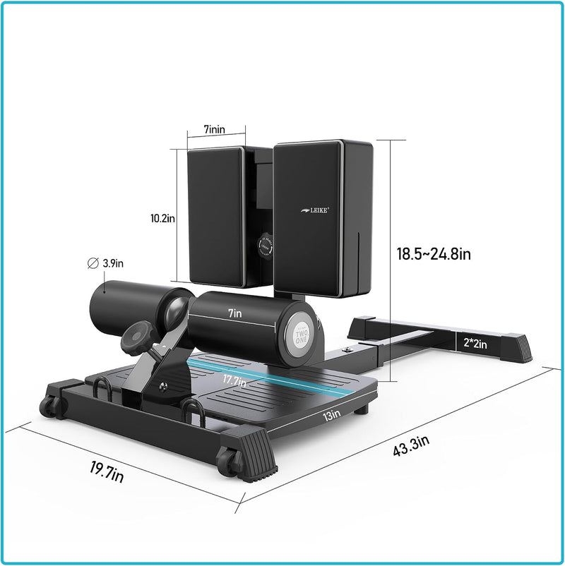 Deluxe Multi-Function Deep Sissy Squat Bench Home Gym