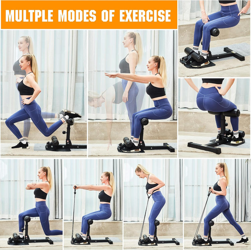 Deluxe Multi-Function Deep Sissy Squat Bench Home Gym
