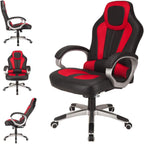 Deluxe Padded Sports Racing Chair Gaming Executive Swivel