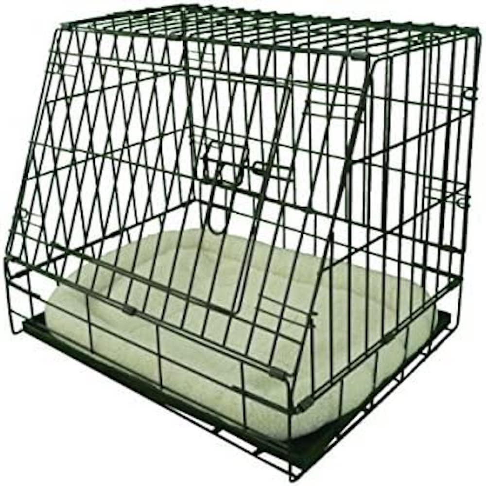 Deluxe Slanted Medium 30-Inch Folding Dog Cage Crate