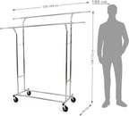 Denver Heavy Duty Double Clothes Rail on Wheels