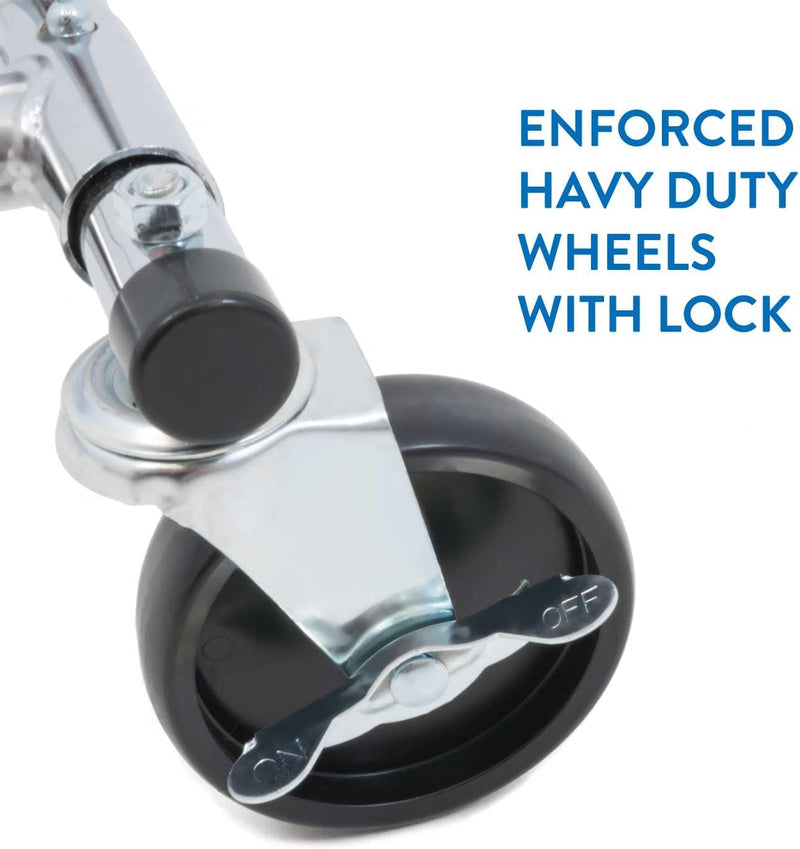 Denver Heavy Duty Double Clothes Rail on Wheels