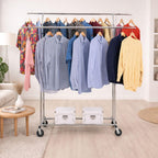 Denver Heavy Duty Double Clothes Rail on Wheels