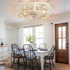 Depuley Caged Ceiling Fan with Light: 20 Inch