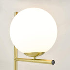 Depuley LED Floor Lamp with Frosted Glass Globe