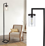 LED Floor Lamp with Frosted Glass Globe 3000K