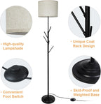 Depuley LED Floor Lamp with Frosted Glass Globe