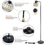 Depuley LED Floor Lamp with Frosted Glass Globe