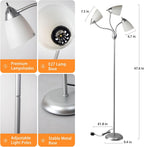 Depuley LED Floor Lamp with Frosted Glass Globe