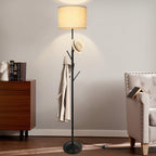 Depuley LED Floor Lamp with Frosted Glass Globe