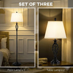 LED Floor Lamp with Frosted Glass Globe 3000K