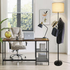 Depuley LED Floor Lamp with Frosted Glass Globe