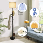 Depuley LED Floor Lamp with Frosted Glass Globe
