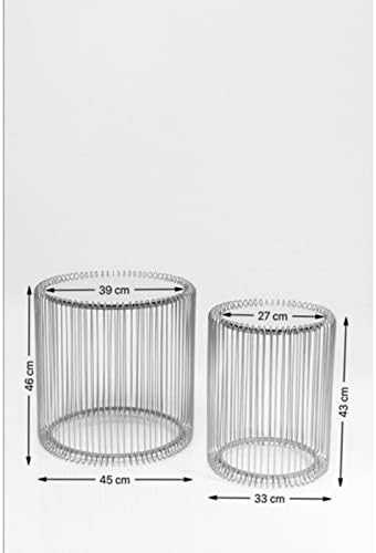 Design Wire Coffee Table 70CM Diameter Living (Set of 2)