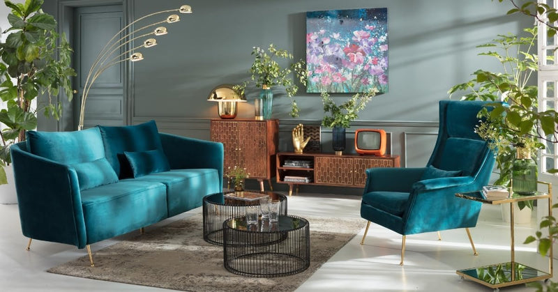 Design Wire Coffee Table 70CM Diameter Living (Set of 2)
