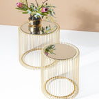 Design Wire Coffee Table 70CM Diameter Living (Set of 2)
