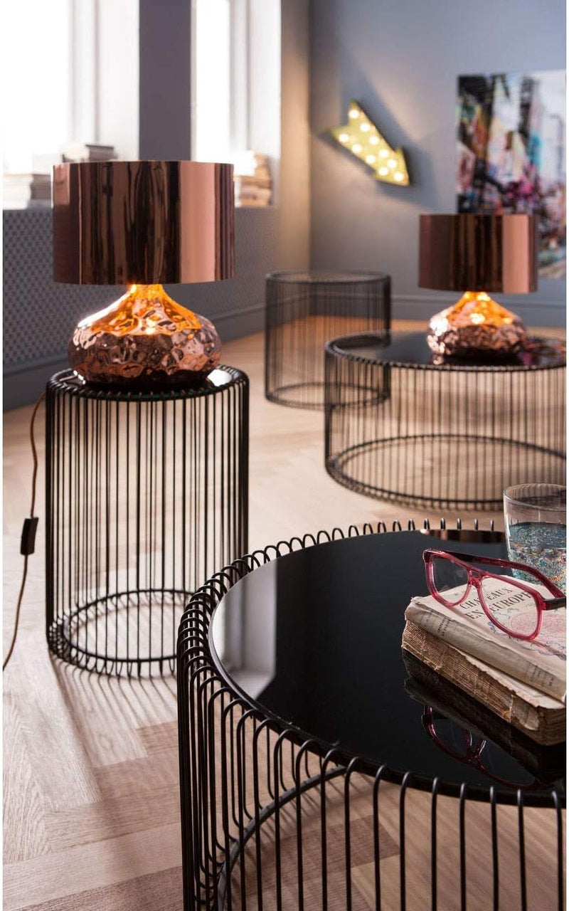 Design Wire Coffee Table 70CM Diameter Living (Set of 2)