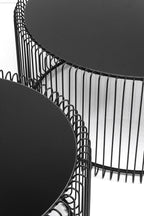 Design Wire Coffee Table 70CM Diameter Living (Set of 2)