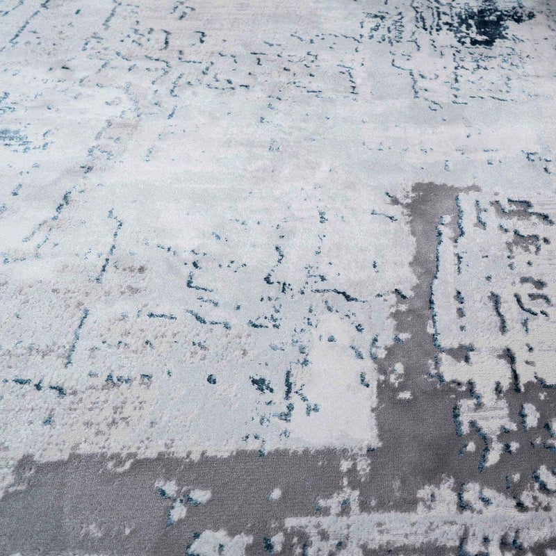 Designer Abstract Painterly Living Room Rug Dense Super