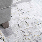 Designer Abstract Painterly Living Room Rug Dense Super