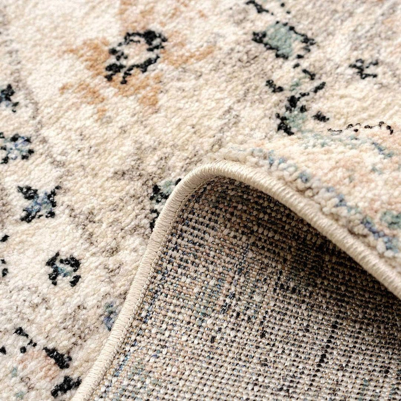 Designer Distressed Tribal Diamond Thick Polyester Carpet Rug