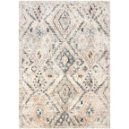 Designer Distressed Tribal Diamond Thick Polyester Carpet Rug