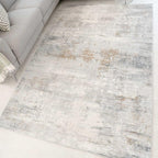 Designer Large Antique Polyester Abstract Painterly Carpet Rug